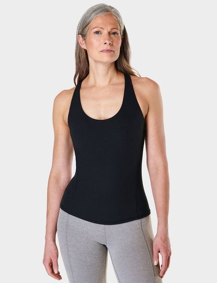 Sweaty Betty Soft Sculpt Sleek Racerback Tank - Blackimage1- The Sports Edit