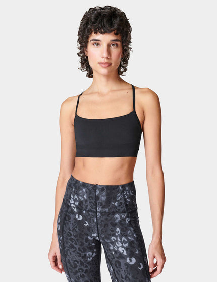 Sweaty Betty Spirit Restored Yoga Bra - Blackimage1- The Sports Edit