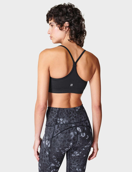 Sweaty Betty Spirit Restored Yoga Bra - Blackimage2- The Sports Edit