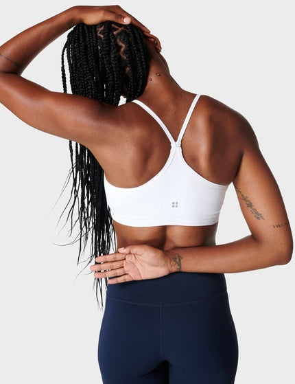 Sweaty Betty Spirit Restored Yoga Bra - Whiteimage2- The Sports Edit