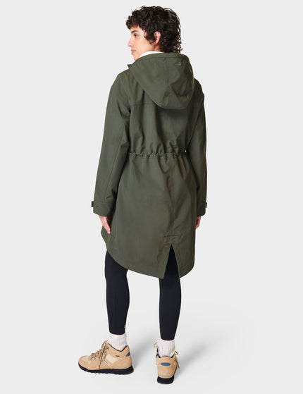 Sweaty Betty Stride Waterproof Parka - Dark Forest Greenimage7- The Sports Edit