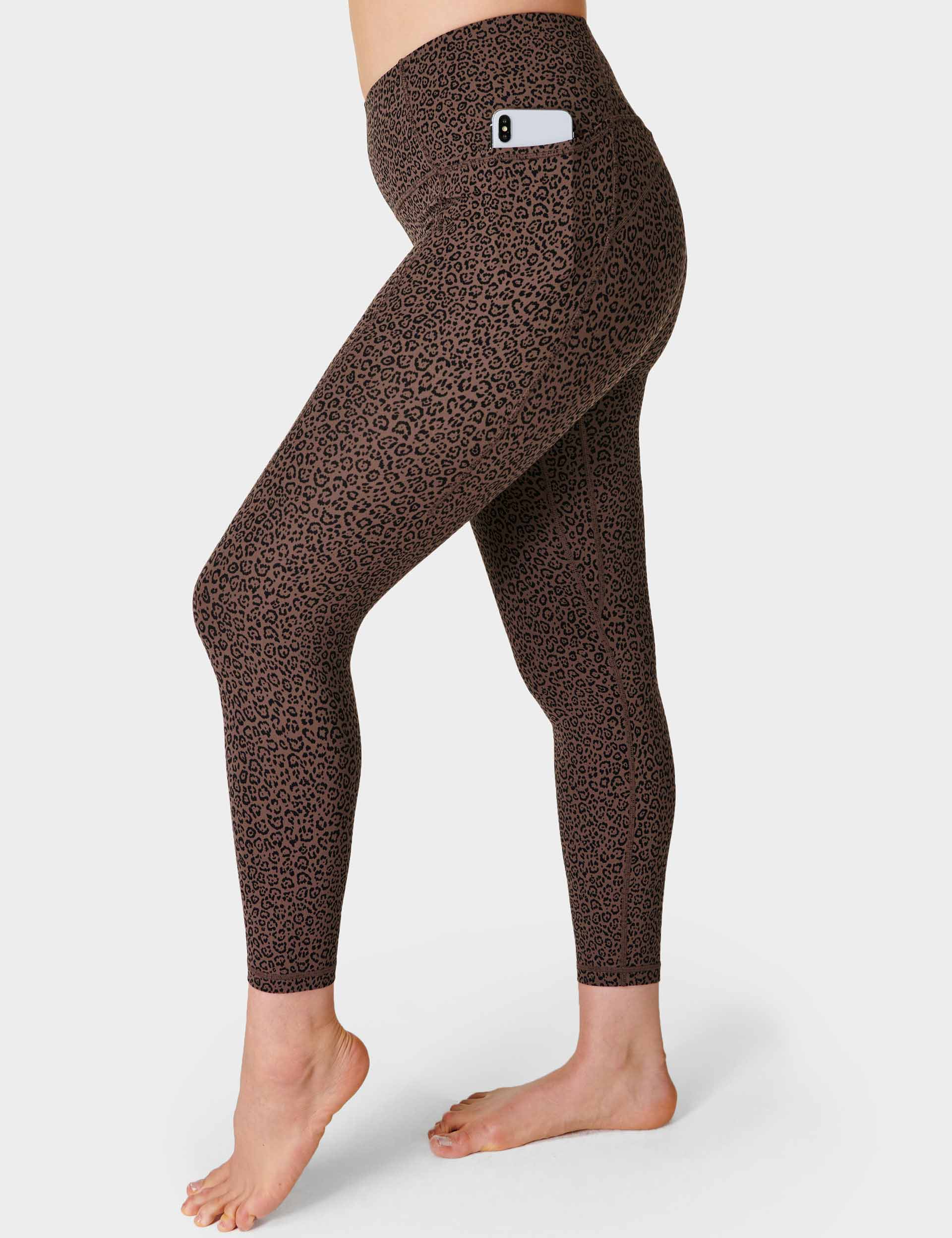 Brown Leopard Print Leggings