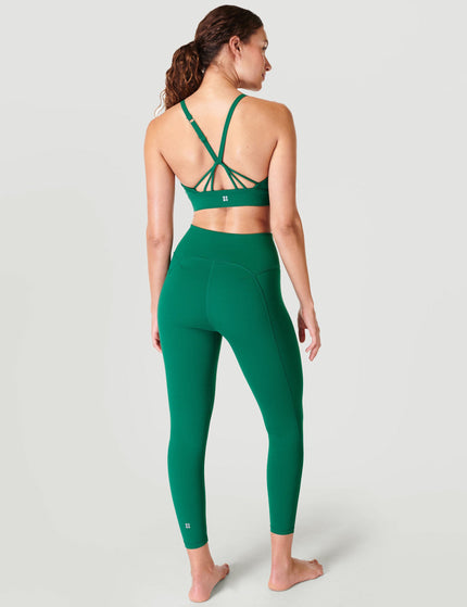 Sweaty Betty Super Soft Strappy Back Bra Colour Theory - Peaceful Greenimage4- The Sports Edit