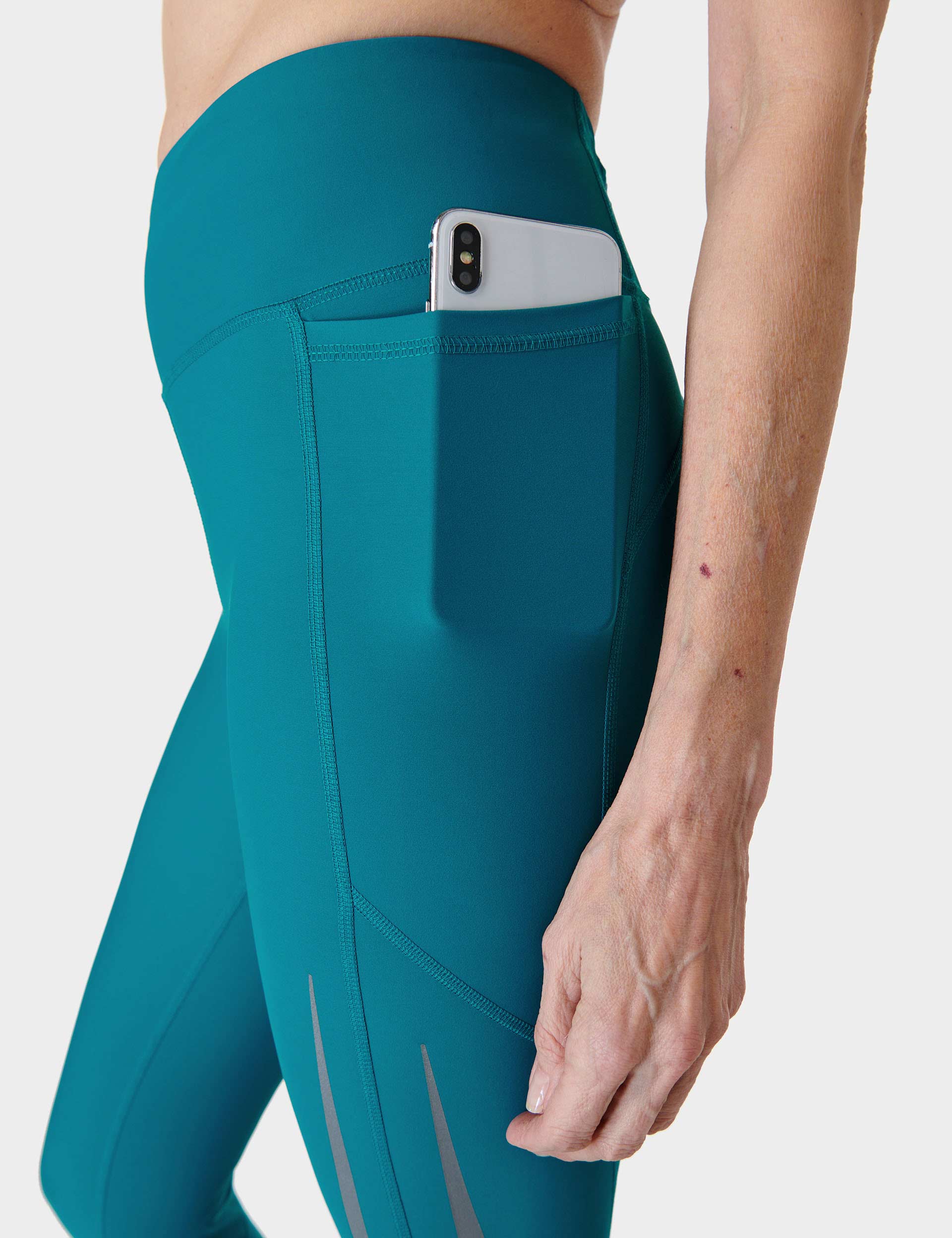 Pockets For Women - Sweaty Betty Zero Gravity High-Waisted 7/8 Running  Leggings, Blue, Women's