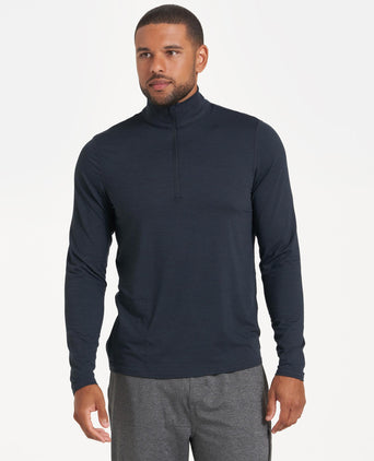 Ease Performance 1/2 Zip - Ink Heather